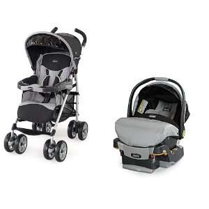  Chicco Trevi Stroller & Key Fit Car Seat in Romantic Baby