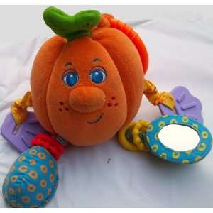   Tiny Love Pumpkin Rattle Crib Car Seat Stroller Attachment Toy Baby
