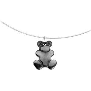  Hemalyke Teddy Bear Choker Necklace Jewelry