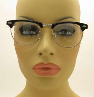 VINTAGE STYLE Glasses with clear plastic lens, no prescription  Unisex 