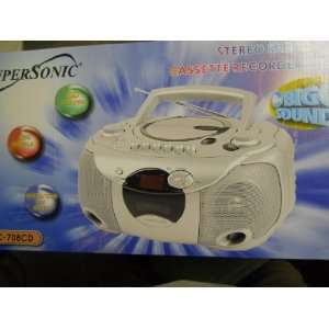   sc 708cd Cassette Recorder CD Radio player Boom Box: Electronics