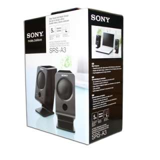 NEW Sony SRS A3 Laptop/PC Bass Computer Speakers NEW 027242804579 