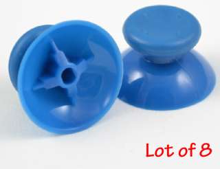 Lot of 8 Blue XBOX 360 Controller Analog Thumbsticks  