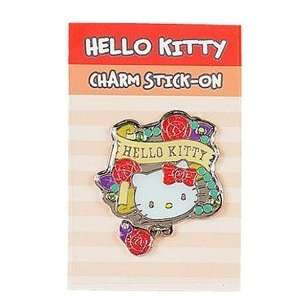  Charm Stick On Hello Kitty with roses Toys & Games