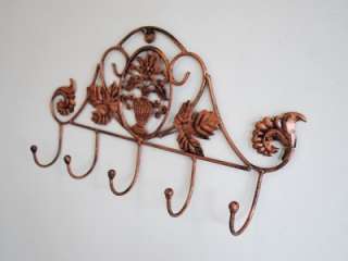 Wrought Iron French Style Hat/Towel/Coat Hanger Hooks A  