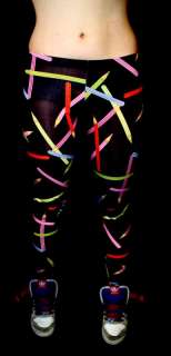 FUNKY COLOUR PENCILS CRAYONS COOL LEGGINGS BY INSANITY  