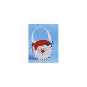   Basket Pouch Filled with Red and White Christmas Guest