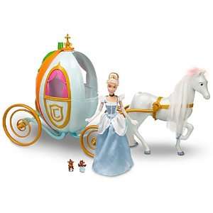 Disney Princess Cinderella Carriage Pumpkin Coach w/Full Size 12 Doll 