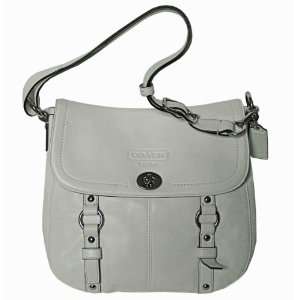    Coach 14896 Chelsea White Leather Flap Duffle Handbag Beauty