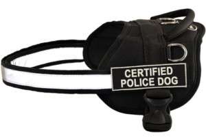DT Working Harness w/ Patches CERTIFIED POLICE DOG  
