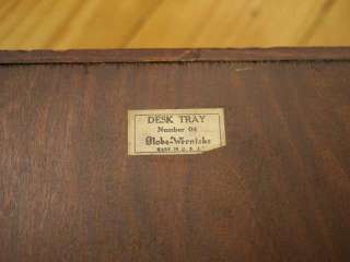   30s 40s Globe Wernicke Wooden Dovetail Desk Letter Tray No. 4  