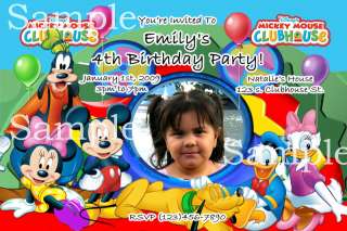 Mickey Mouse Clubhouse Invitation   Digital File Only  
