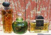Lot of 12 Vintage Used Perfumes Bottles by Laroche Dior Estee Lauder 