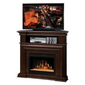   Corner Entertainment Center Electric Fireplace: Home & Kitchen