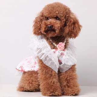   Pet Dog Formal Dress Butterfly style Puppy Clothes Apparel Costume