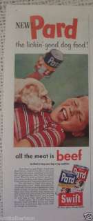 PARD DOG FOOD COCKER SPANIEL PUP VINTAGE 1959 PRINT AD  