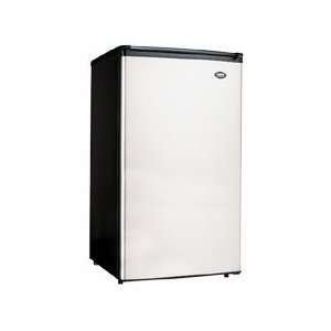 Cubic Foot Counter High Refrigerator features a coated stainless 