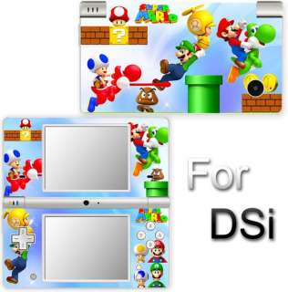 Super Mario VINYL SKIN DECAL STICKER For NINTENDO DSi 4  