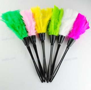 New Turkey Feather Duster 14 White/Fuchsia/Green/Pink/Yellow  