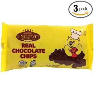King David Kosher Dark Chocolate Chips 3 Packs  Grocery 