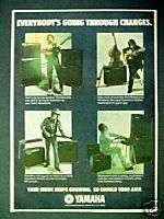 1975 Yamaha Electric Guitar Amps Key Boards Music AD  