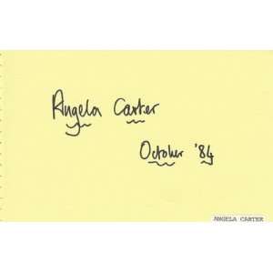  Angela Carter British Writer D.92 Signed Album Page Jsa 