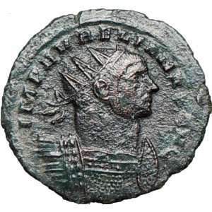  AURELIAN 272AD Authentic Ancient Roman Coin CONCORDIA 