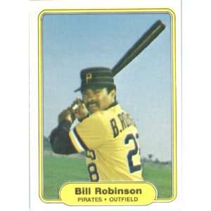  1982 Fleer # 494 Bill Robinson Pittsburgh Pirates Baseball 