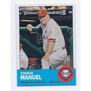 2012 Topps Heritage #318 Charlie Manuel Philadelphia Phillies Manager