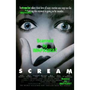 SCREAM Courteney Cox, Drew Barrymore, David Arquette 1997 Original 