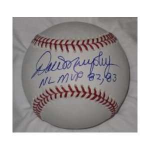 Dale Murphy w/82, 83 MVP Signed Baseball