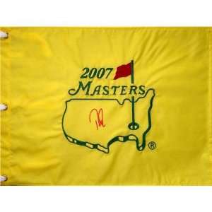  Davis Love III Autographed 2007 Masters Golf Pin Flag 