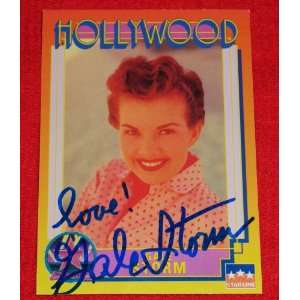 Gale Storm (Deceased) Signed Autographed Hollywood Walk of Fame Card