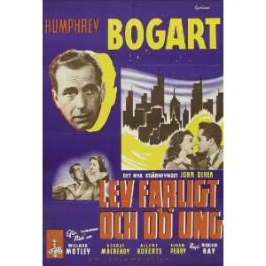   Door Poster Swedish B 27x40 Humphrey Bogart John Derek George Macready
