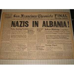   ) Nazis In Albania   German Panzers in Libya   WWII Herb Caen Books