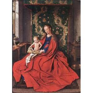 FRAMED oil paintings   Jan van Eyck   24 x 32 inches   Madonna with 