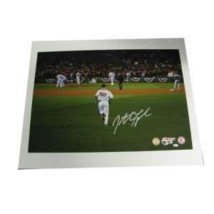 Jonathan Papelbon Boston Red Sox Signed 2007 World Series 13x19 
