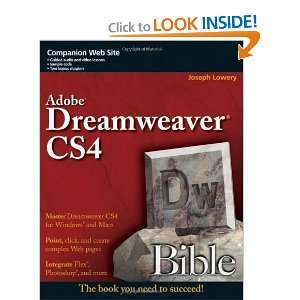  Dreamweaver CS4 Bible [Paperback] Joseph W. Lowery Books