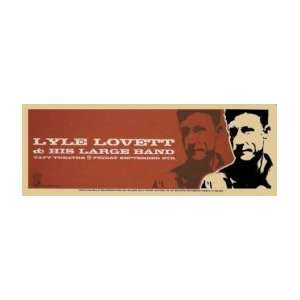 LYLE LOVETT   Limited Edition Concert Poster   by PowerHouse Factories