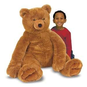  Melissa & Doug Jumbo Brown Teddy Bear   Plush: Toys 