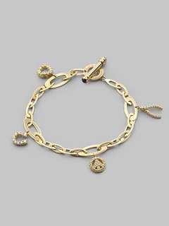 Roberto Coin   Diamond & 18K Yellow Gold Charm Bracelet    