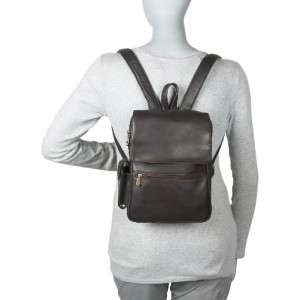 LE DONNE LEATHER WOMENS iPAD / eREADER LEATHER BACKPACK 699884007474 