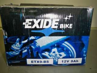 Exide Bike Motorcycle Battery ETX9 BS Maintenance Free  