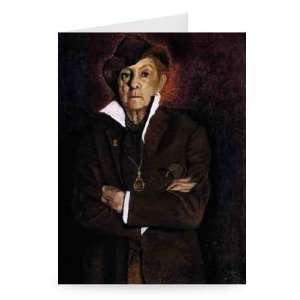 Quentin Crisp, 1998 99 (pastel on paper) by   Greeting Card (Pack of 