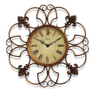 Infinity Instruments Province Fleur de Lis Wall Clock  