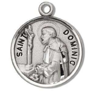 St. Dominic   Sterling Silver Medal (20 Chain)