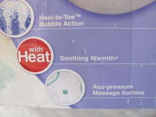 Homedics Bubble Deluxe Foot Bath with Heat UnUsed In Bx  