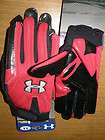 Schutt ION Red RB/WR Football Glove, Black (XXL Available) NCAA 