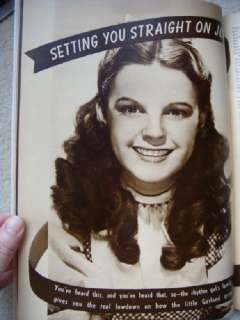 WIZARD OF OZ Judy Garland Modern Screen 1939 Magazine  