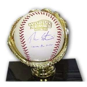 Theo Epstein Curse Autographed Baseball   Sports Memorabilia